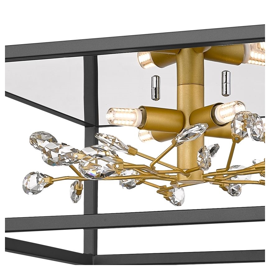 Zuma Line - Ceiling light 4xG9/33W/230V black/gold