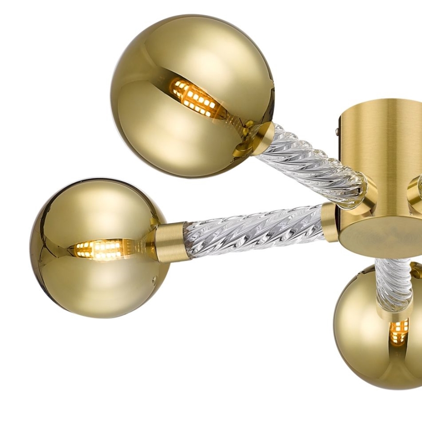 Zuma Line - Surface-mounted chandelier 5xG9/6W/230V brass