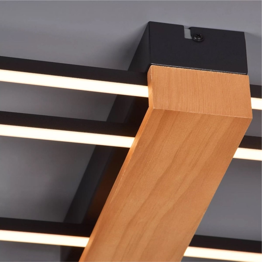 Zuma Line - LED Ceiling light LED/39W/230V 3000K black/pine