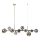 Zuma Line - Cable-suspended chandelier 10xG9/8W/230V gold/smoked black