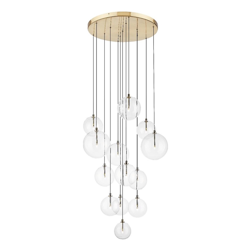 Zuma Line - Cable-suspended chandelier 13xG9/2W/230V gold