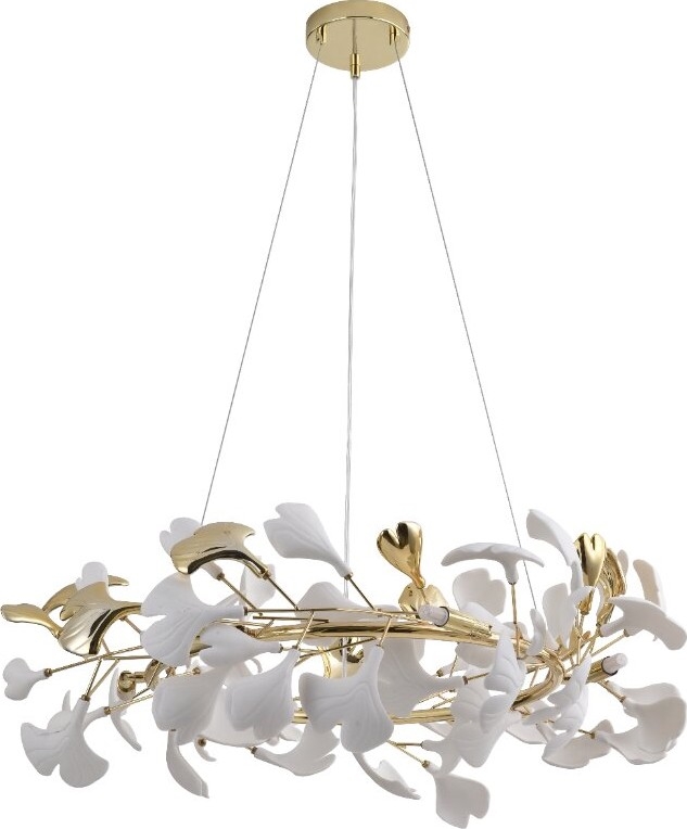 Zuma Line - Cable-suspended chandelier 6xG9/42W/230V gold
