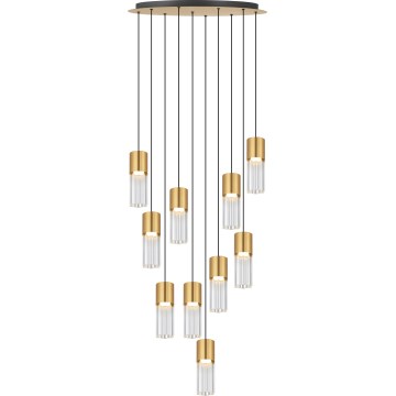 Zuma Line - Cable-Suspended LED Chandelier LED/50W/230V Gold