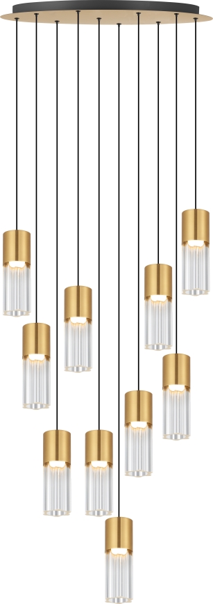 Zuma Line - Cable-Suspended LED Chandelier LED/50W/230V Gold