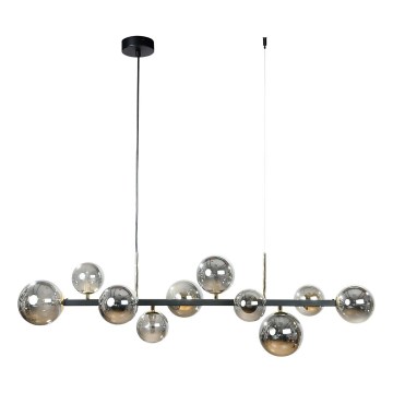 Zuma Line - Cable-suspended pendant light 10xG9/8W/230V black/smoked black