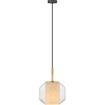 Zuma Line - Cable-suspended pendant light 1xE27/25W/230V Ø 22 cm gold/black