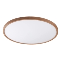 Zuma Line - CAMI LED Ceiling Light, 36W, 230V, Selectable CCT 3000/4000/6000K, Ø 40 cm, Brown