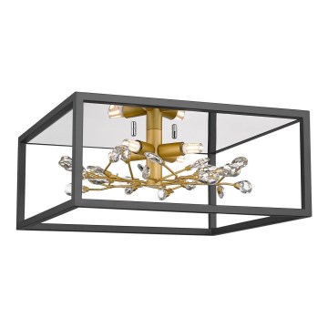Zuma Line - Ceiling light 4xG9/33W/230V black/gold