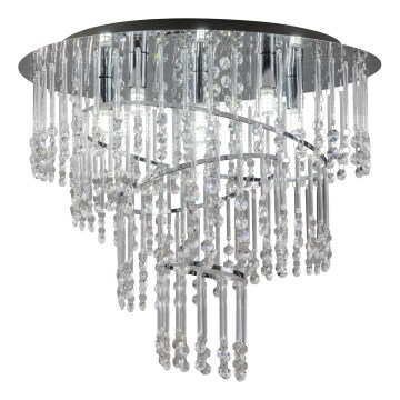 Zuma Line - Ceiling light 6xG9/25W/230V Ø 45 cm polished chrome/clear glass
