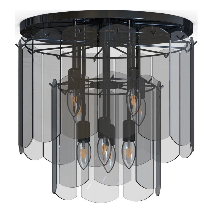 Zuma Line - Ceiling light 8xE14/40W/230V black