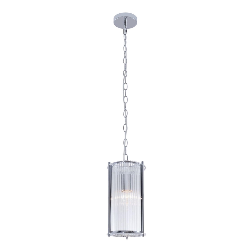 Zuma Line - Chandelier on a chain 1xE27/40W/230V shiny chrome