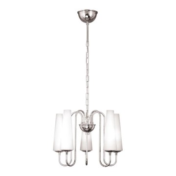 Zuma Line - Chandelier on a chain 5xE14/40W/230V shiny chrome