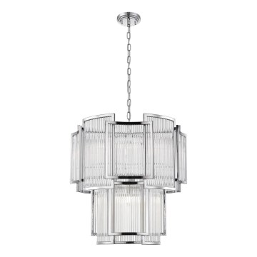 Zuma Line - Chandelier on a chain 8xE14/60W/230V shiny chrome