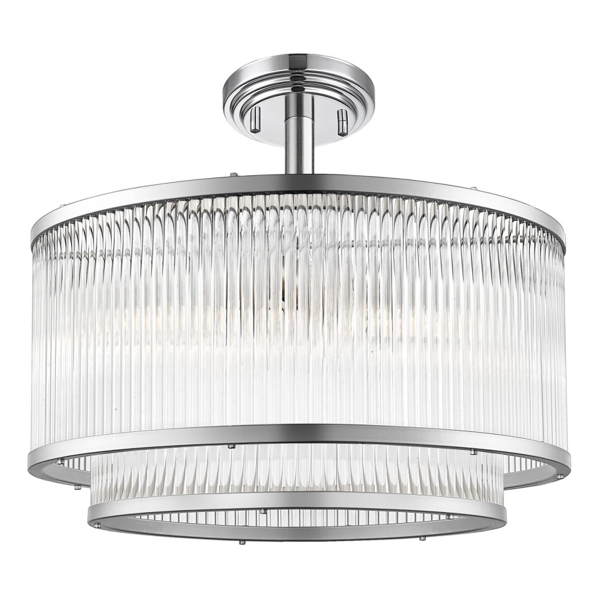 Zuma Line - Chandelier on a pole 5xE14/60W/230V shiny chrome