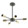 Zuma Line - Chandelier on a pole 6xE27/40W/230V black/gold