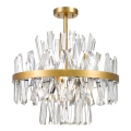 Zuma Line - Chandelier on a pole 8xG9/28W/230V d. 50 cm gold