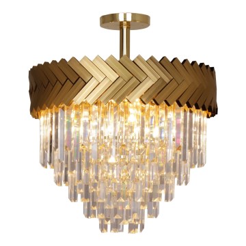 Zuma Line - Chandelier on a pole 9xE14/40W/230V gold