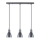 Zuma Line - Chandelier on a string 3xE27/40W/230V anthracite