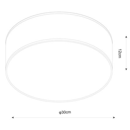 Zuma Line - Ceiling light CLARA 2xE14/40W/230V black