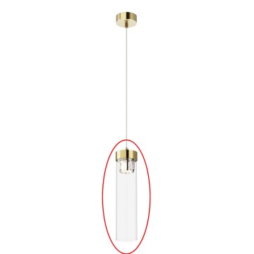 Zuma Line - Clear replacement glass for GEM G9 chandelier, Ø 11 cm