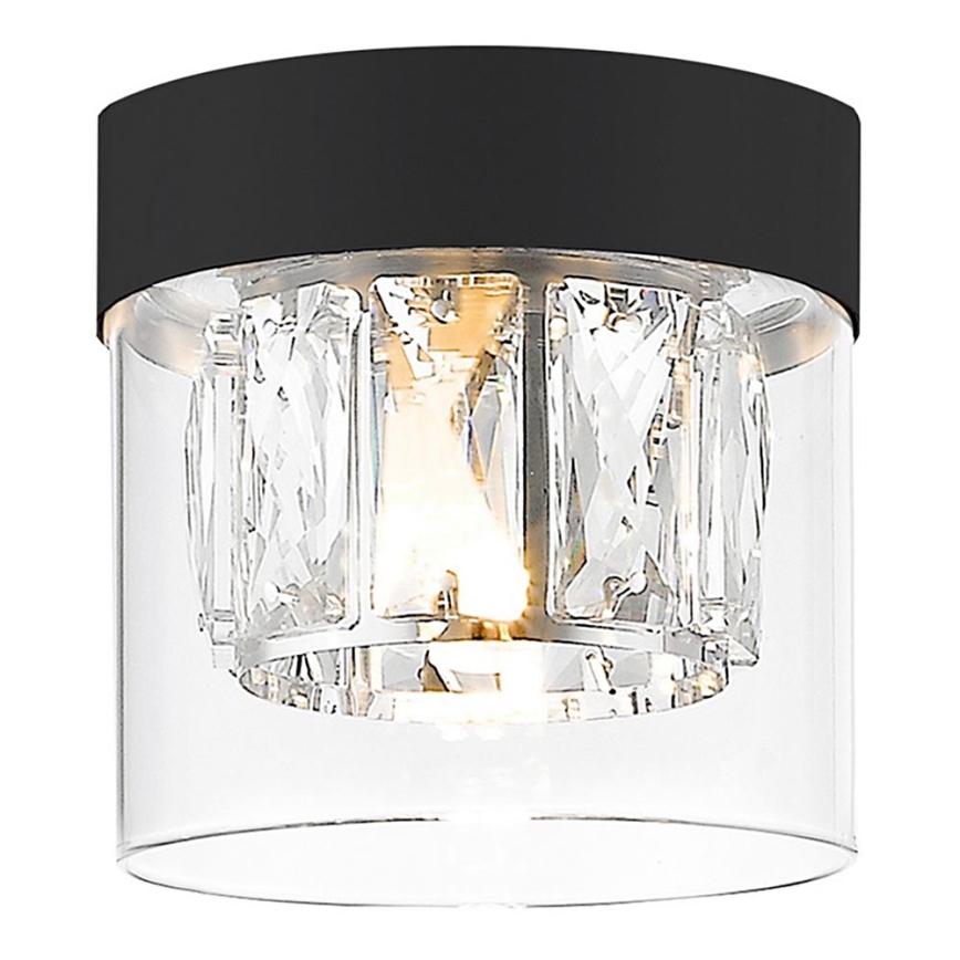Zuma Line - Crystal ceiling light 1xG9/28W/230V black