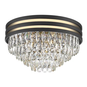 Zuma Line - Crystal ceiling light 5xE14/40W/230V black