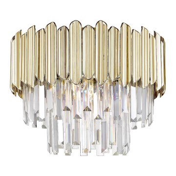 Zuma Line - Crystal ceiling light 5xE14/40W/230V gold