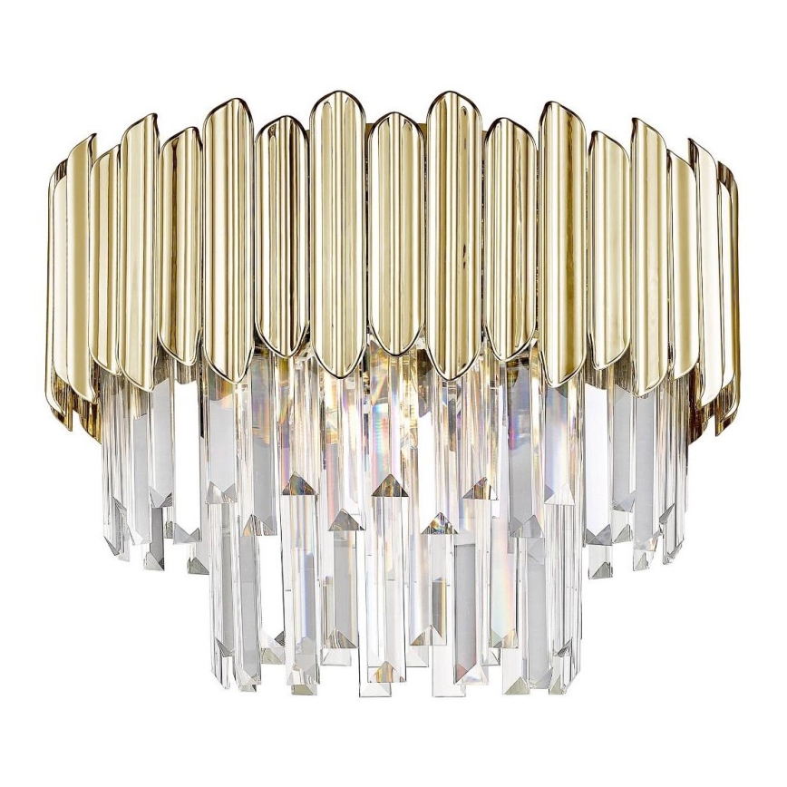 Zuma Line - Crystal ceiling light 5xE14/40W/230V gold