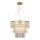 Zuma Line - Crystal chandelier on a string 4xE14/40W/230V gold