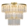 Zuma Line - Crystal surface-mounted chandelier 4xE14/40W/230V gold