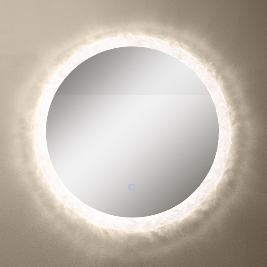 Zuma Line - LED Bathroom wall mirror with a backlight LED/24W/230V 3000/4000/6000K d. 60 cm IP44 shiny chrome