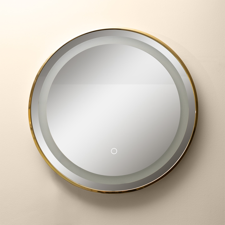 Zuma Line - LED Bathroom wall mirror with a backlight LED/24W/230V 3000/4000/6000K d. 60 cm IP44 gold