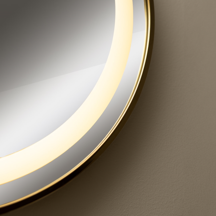 Zuma Line - LED Bathroom wall mirror with a backlight LED/24W/230V 3000/4000/6000K d. 60 cm IP44 gold
