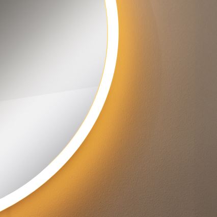Zuma Line - LED Bathroom wall mirror with a backlight LED/24W/230V 3000/4000/6000K d. 60 cm IP44 white/gold