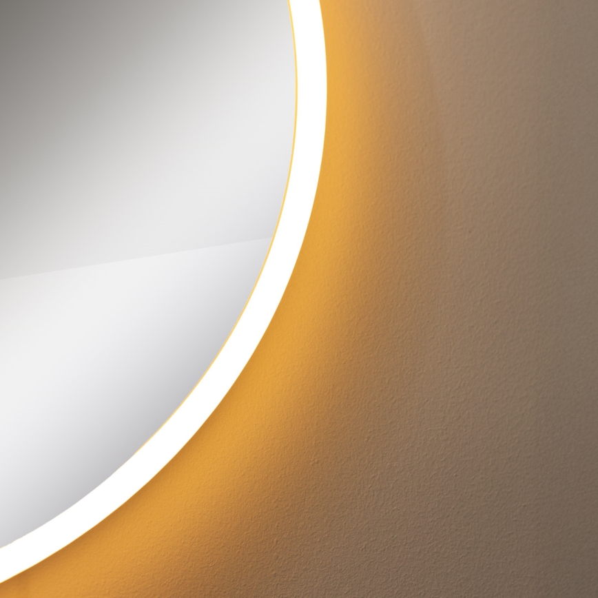 Zuma Line - LED Bathroom wall mirror with a backlight LED/24W/230V 3000/4000/6000K d. 60 cm IP44 white/gold