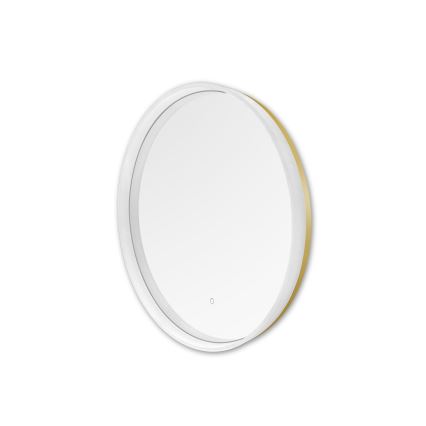 Zuma Line - LED Bathroom wall mirror with a backlight LED/24W/230V 3000/4000/6000K d. 60 cm IP44 white/gold