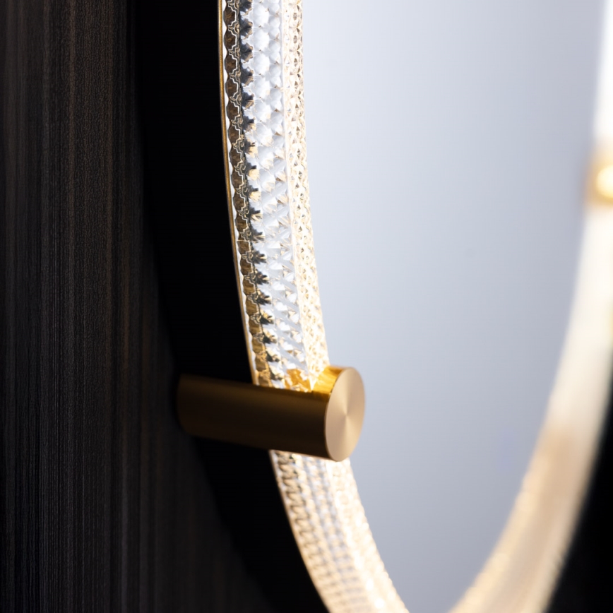Zuma Line - LED Bathroom wall mirror with a backlight LED/24W/230V 3000/4000/6000K d. 60 cm IP44 clear/gold