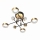 Zuma Line - Dimmable LED Flush-Mount Chandelier LED/60W/230V Gold/Black