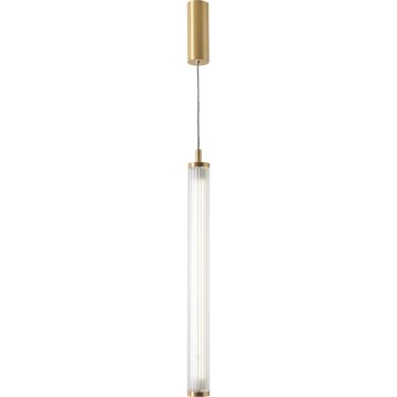 Zuma Line - Dimmable LED pendant light on cable LED/26W/230V 2700–6500K gold + remote control