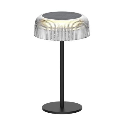 Zuma Line - LED Dimmable solar rechargeable table lamp LED/2,5W/2000 mAh IP44 black