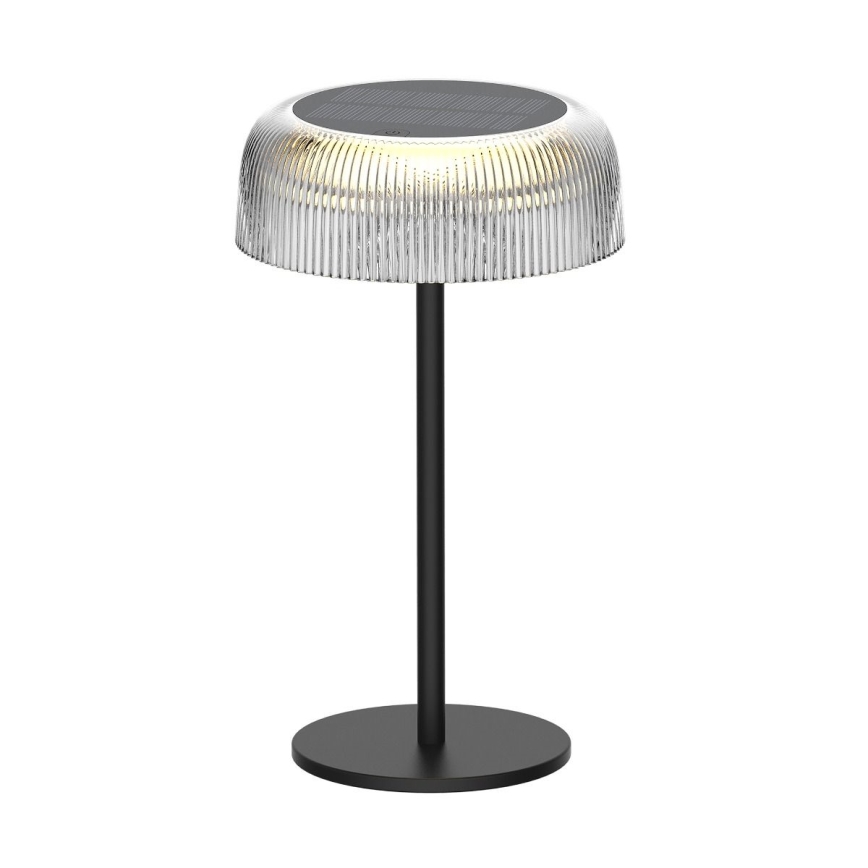 Zuma Line - LED Dimmable solar rechargeable table lamp LED/2,5W/2000 mAh IP44 black