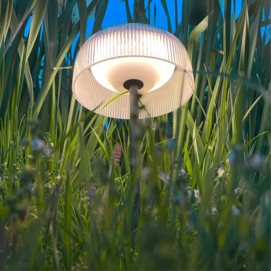 Zuma Line - LED Dimmable solar rechargeable table lamp LED/2,5W/2000 mAh IP44 black