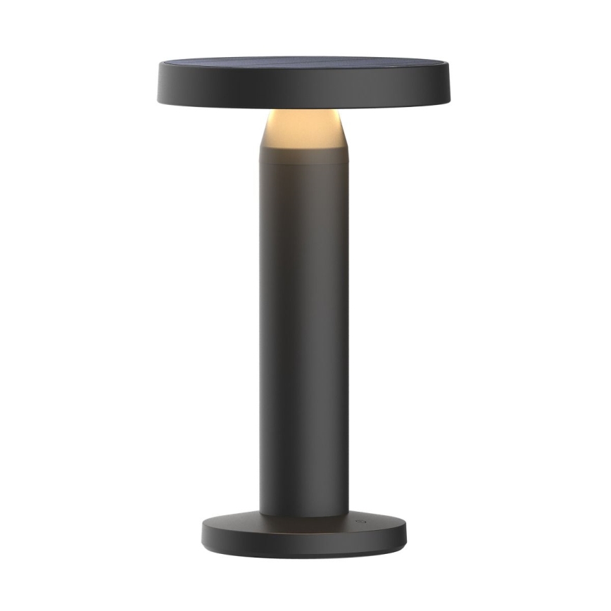 Zuma Line - LED Dimmable solar rechargeable table lamp LED/2W/2000 mAh IP44 black