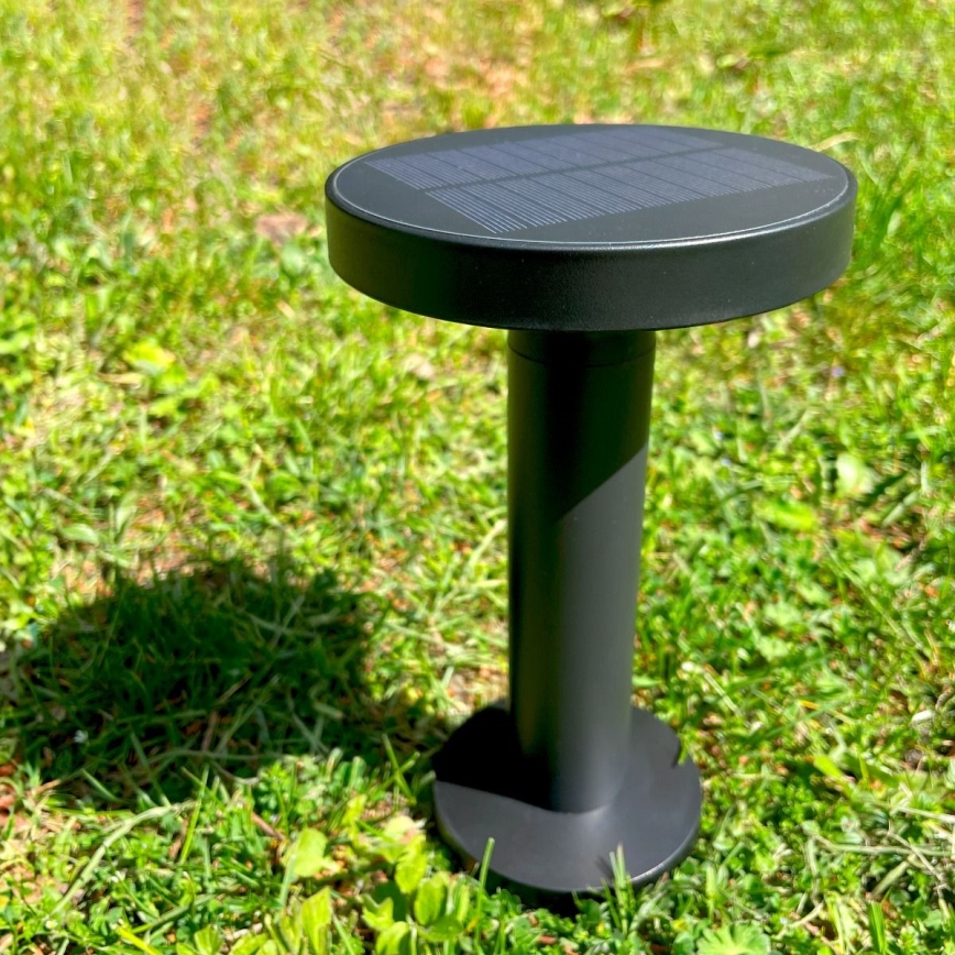 Zuma Line - LED Dimmable solar rechargeable table lamp LED/2W/2000 mAh IP44 black