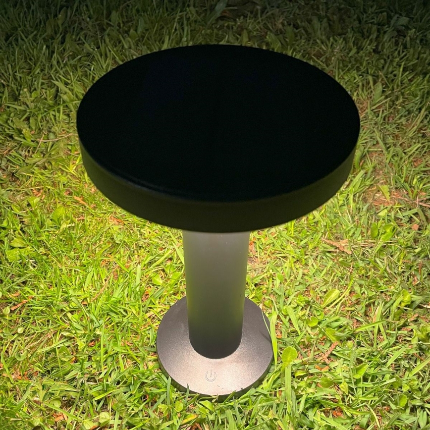 Zuma Line - LED Dimmable solar rechargeable table lamp LED/2W/2000 mAh IP44 black