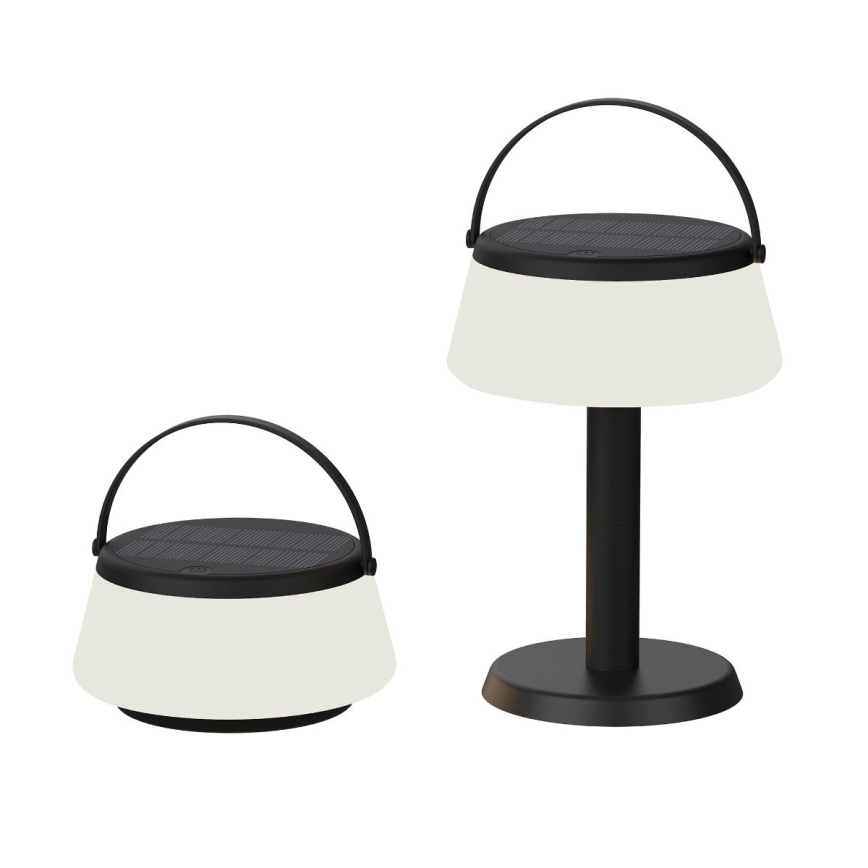 Zuma Line - LED Dimmable solar rechargeable table lamp LED/2,2W/2000 mAh IP44 black