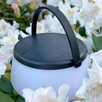 Zuma Line - LED Dimmable solar rechargeable table lamp LED/2,2W/2000 mAh IP44 black
