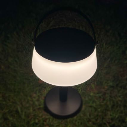 Zuma Line - LED Dimmable solar rechargeable table lamp LED/2,2W/2000 mAh IP44 black