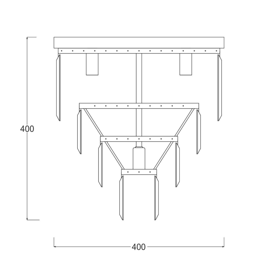 Zuma Line - Crystal ceiling light 5xE14/40W/230V shiny chrome