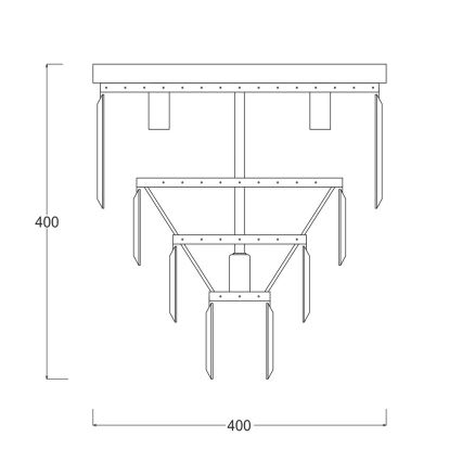 Zuma Line - Crystal ceiling light 5xE14/40W/230V